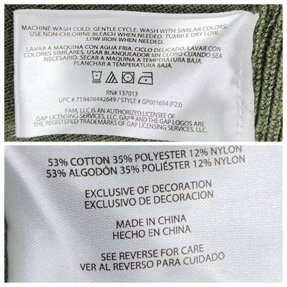 GAP Womens Lightweight Open Front Cardigan with Pockets Size S Green - Picture 6 of 8